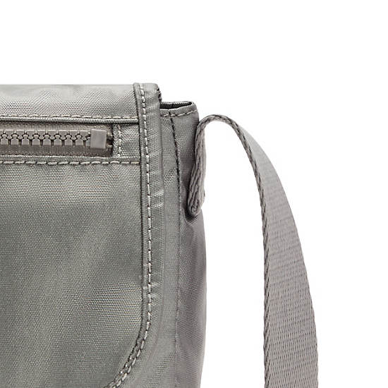 Torby Mini Kipling Sabian Metallic Crossbody Szare | PL 1868WN